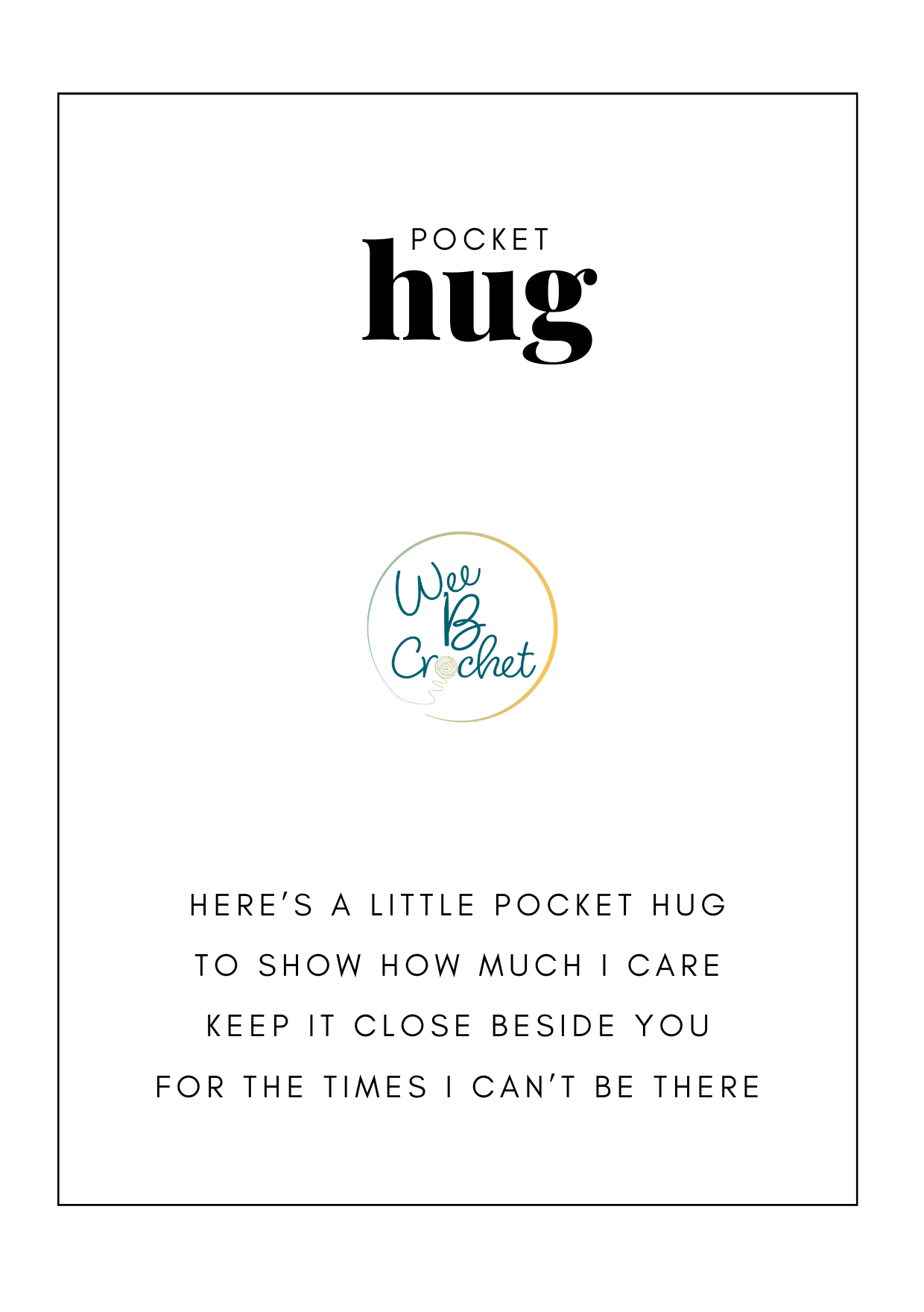 Pocket Hugs & Cwtches